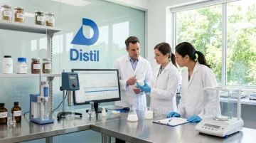 Distil personal care formulation team working on outdoor sunscreen ingredient development