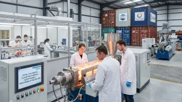 Distil FR polymer compound development process from formulation trials to commercial production