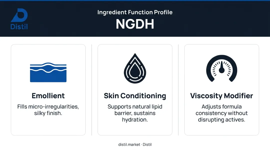 Neopentyl Glycol Diheptanoate three core cosmetic functions emollient conditioner viscosity modifier