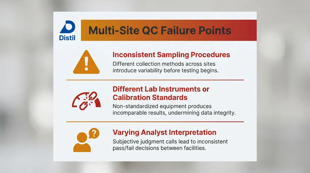 Three common raw material QC failure points in multi-site manufacturing networks