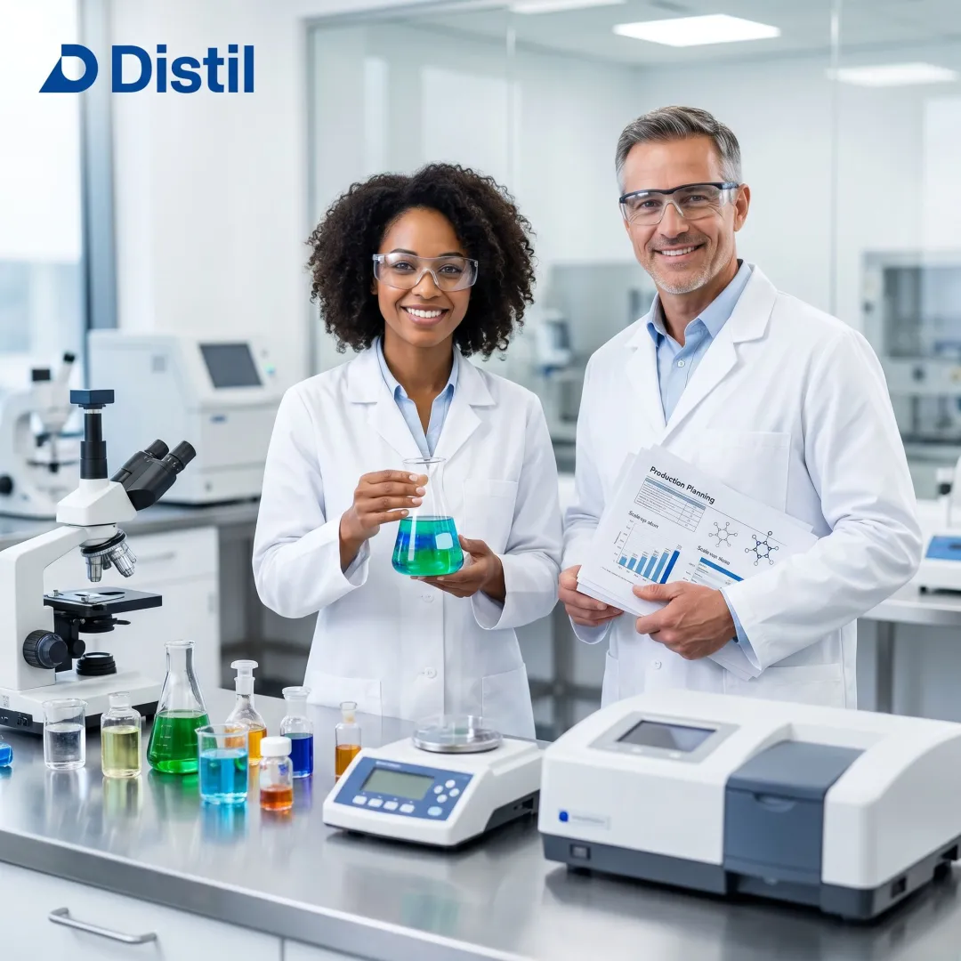 Chemical formulation process from lab testing to scale-up