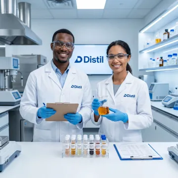 Chemical formulation testing process in a research lab