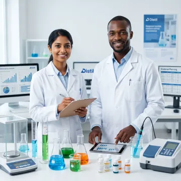 Formulation development workflow in a specialty chemicals laboratory