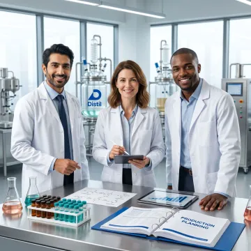 Custom synthesis process from lab to scale-up