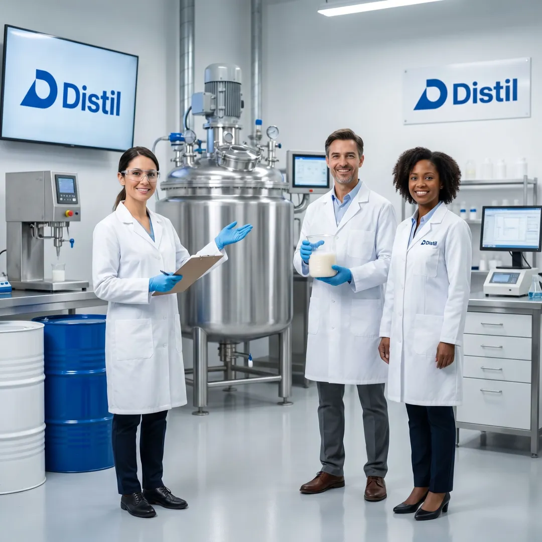 Cosmetic toll manufacturing team in production facility