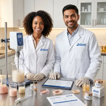 Cosmetic formulation and manufacturing lab team