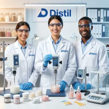 Skin care contract manufacturing lab and production team