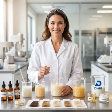 Custom hair care product formulation in a lab