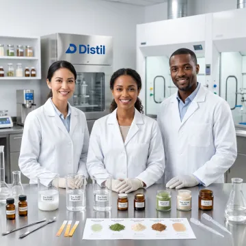 Scientists formulating personal care ingredients