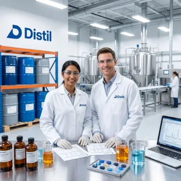 Industrial specialty chemicals solutions team and materials