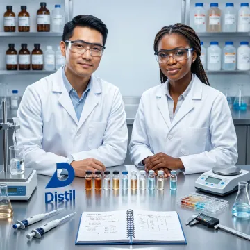 Specialty chemical formulation work in a research lab