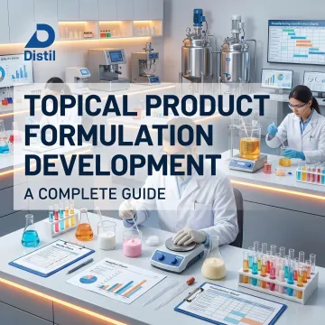 Cosmetic product development process in lab