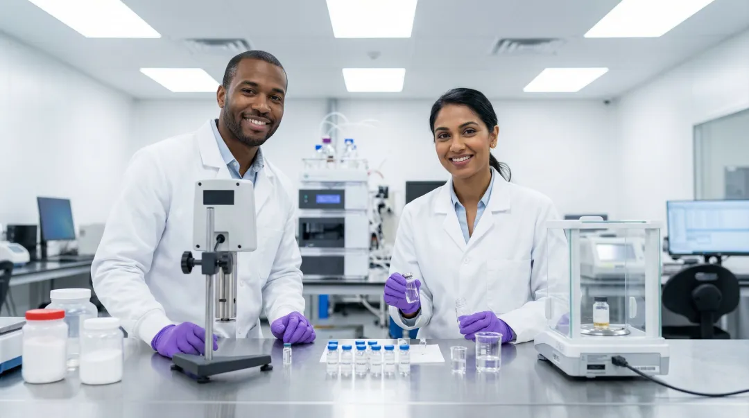 Pharmaceutical excipient quality control laboratory testing batch consistency and grade verification