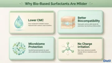 Four reasons bio-based surfactants are gentler on skin than conventional alternatives