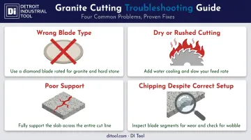 Four common granite tile cutting mistakes and how to fix them