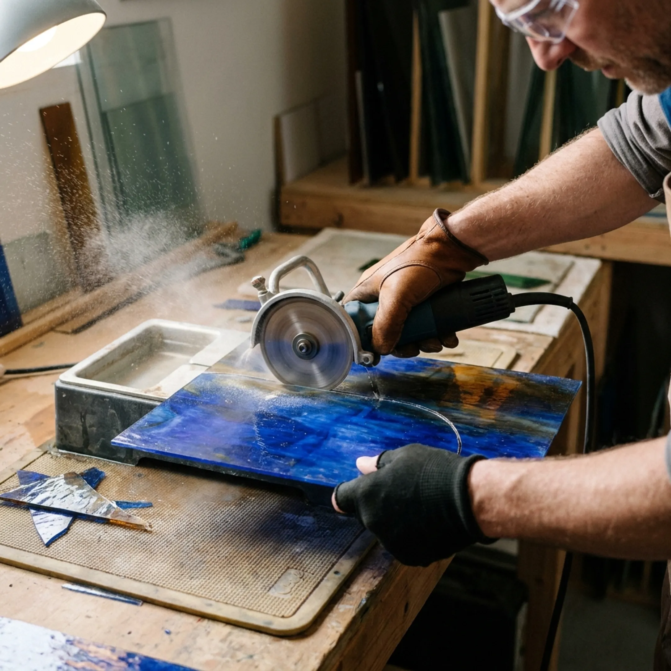 Glass fabrication studio