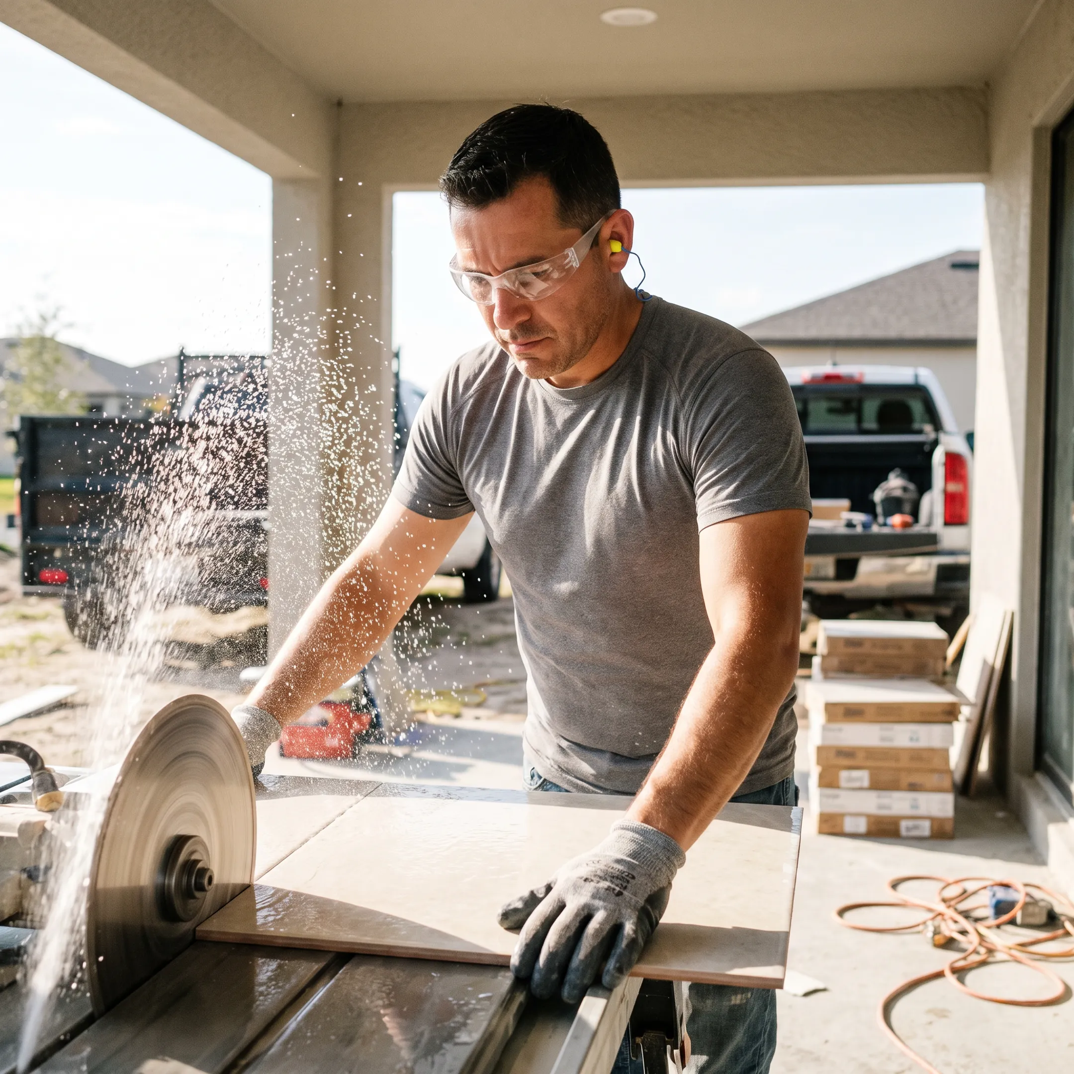 Tile installation contractor