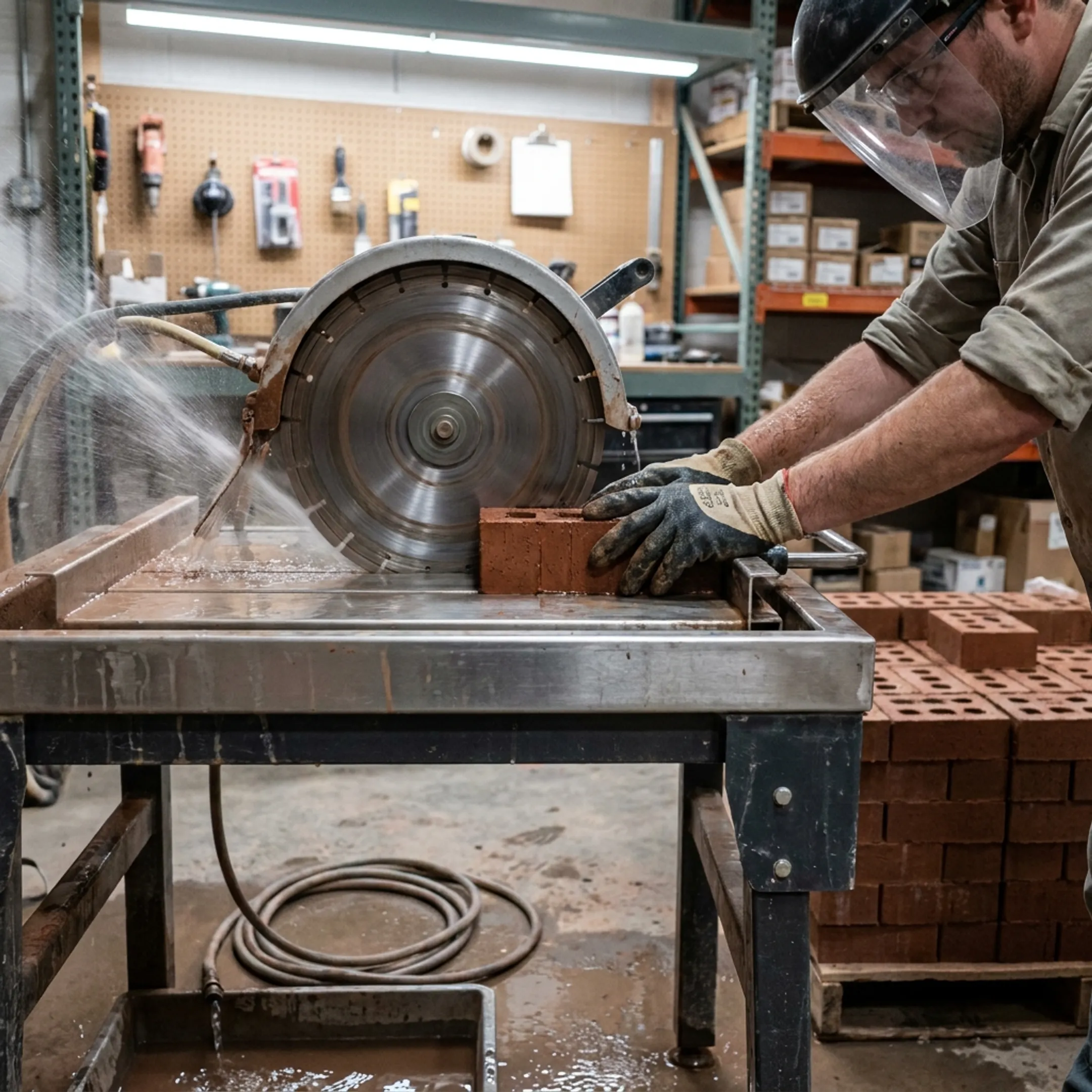 Masonry brick and stone cutting