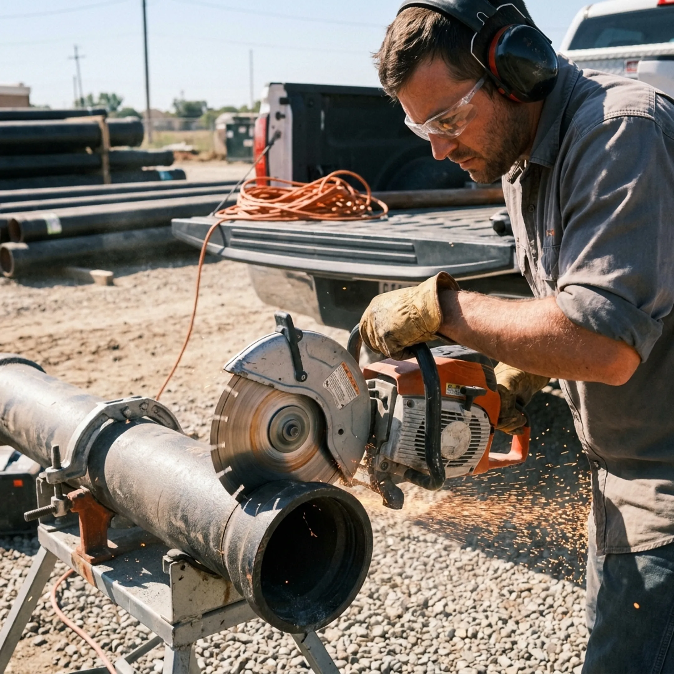 Utility and pipe work
