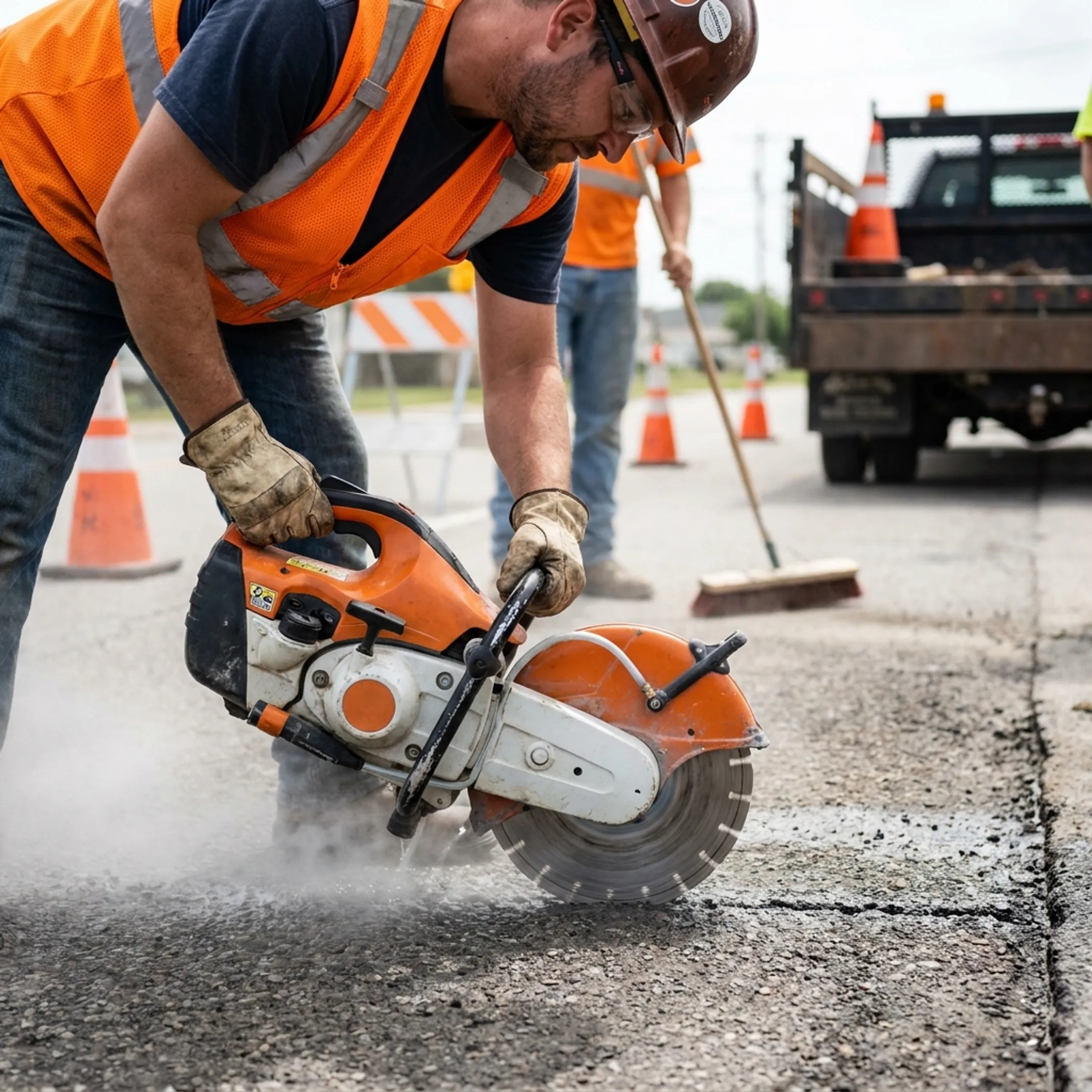 Road and pavement cutting