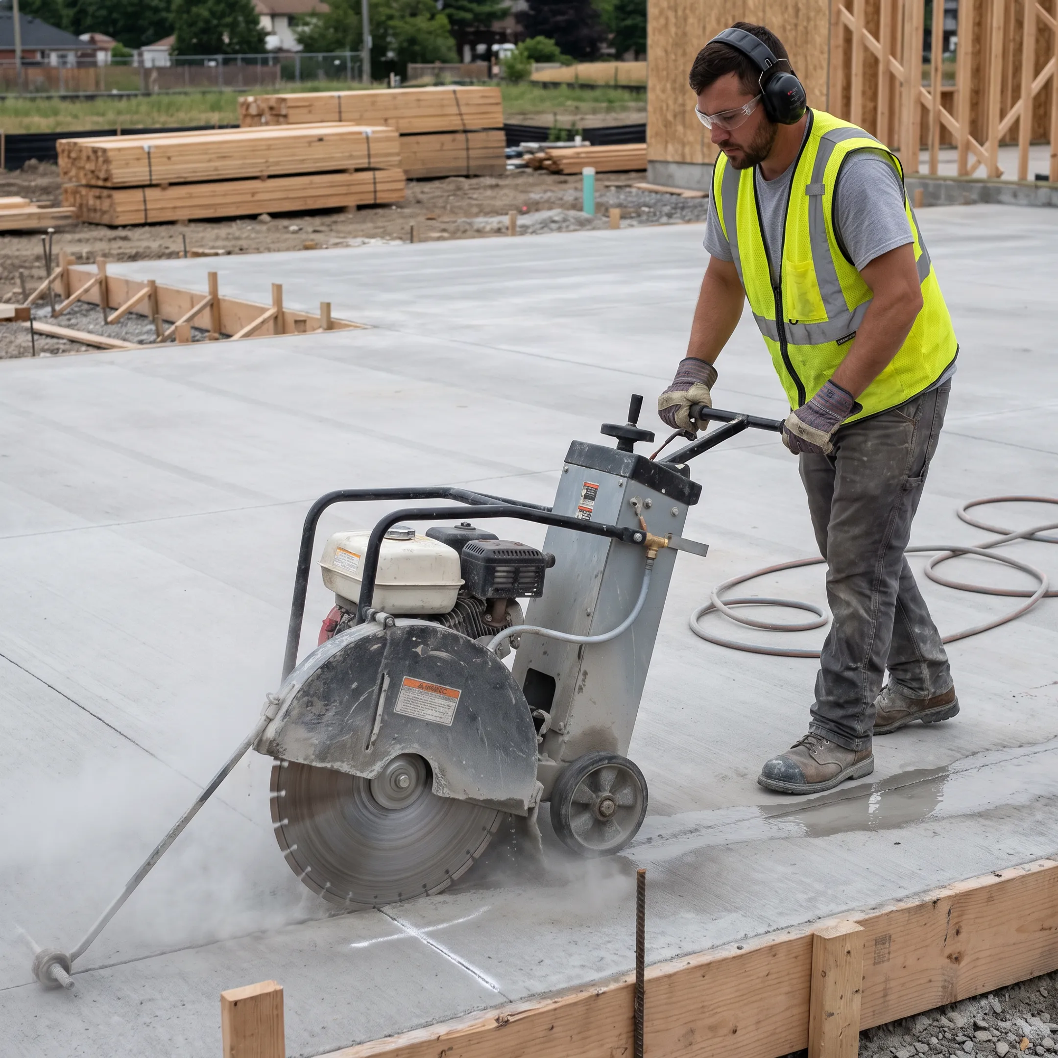 Concrete construction cutting