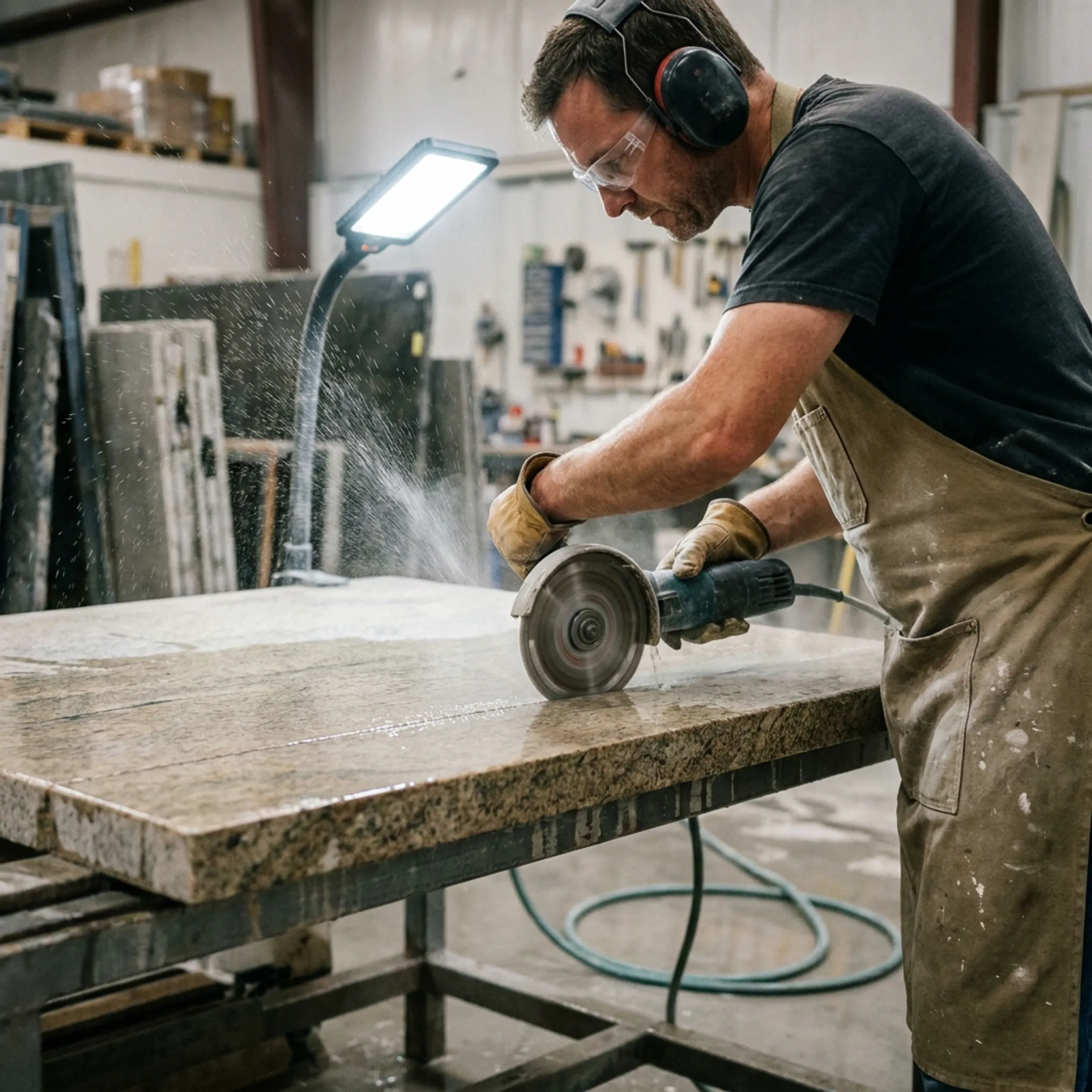 Stone and countertop fabrication