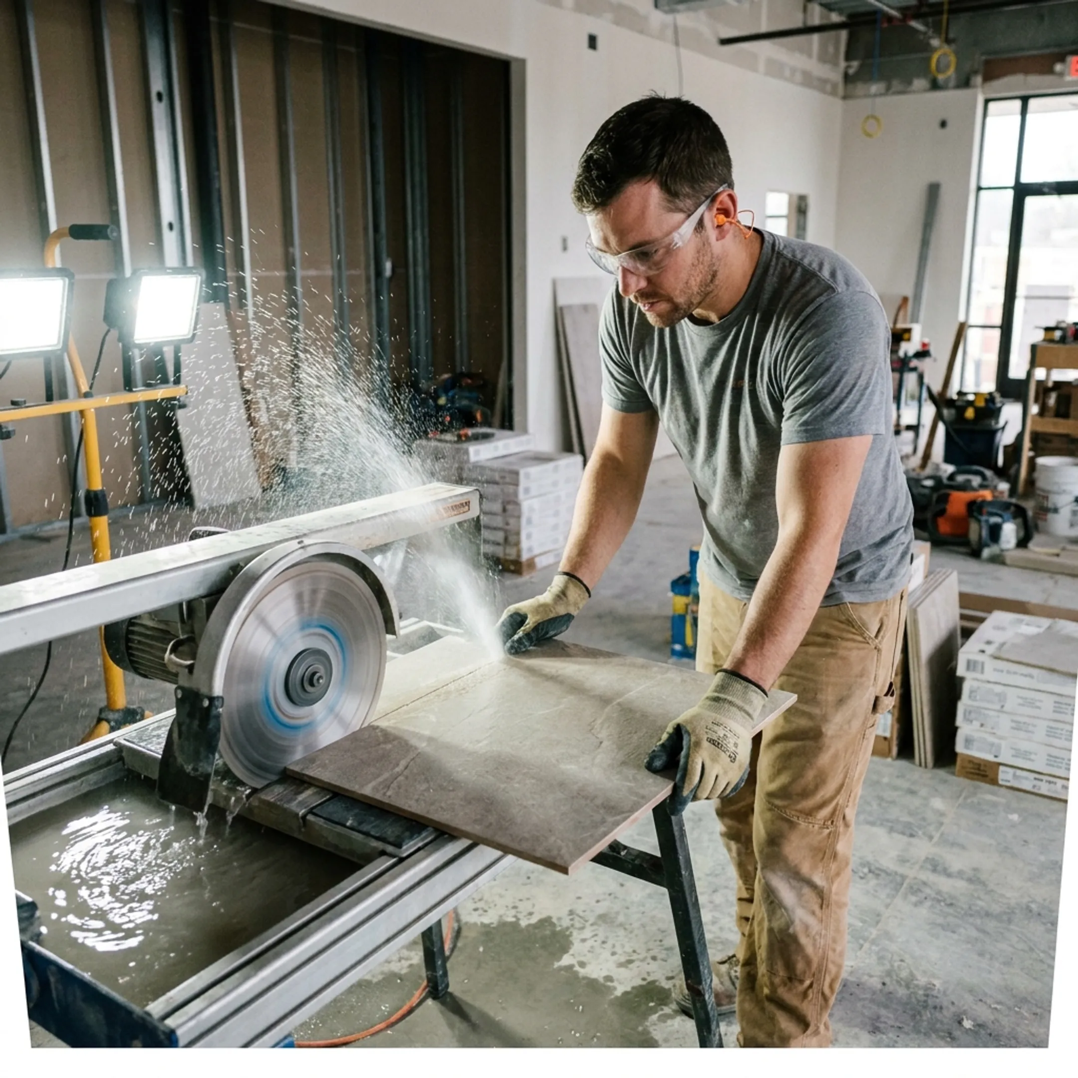 Commercial tile contracting