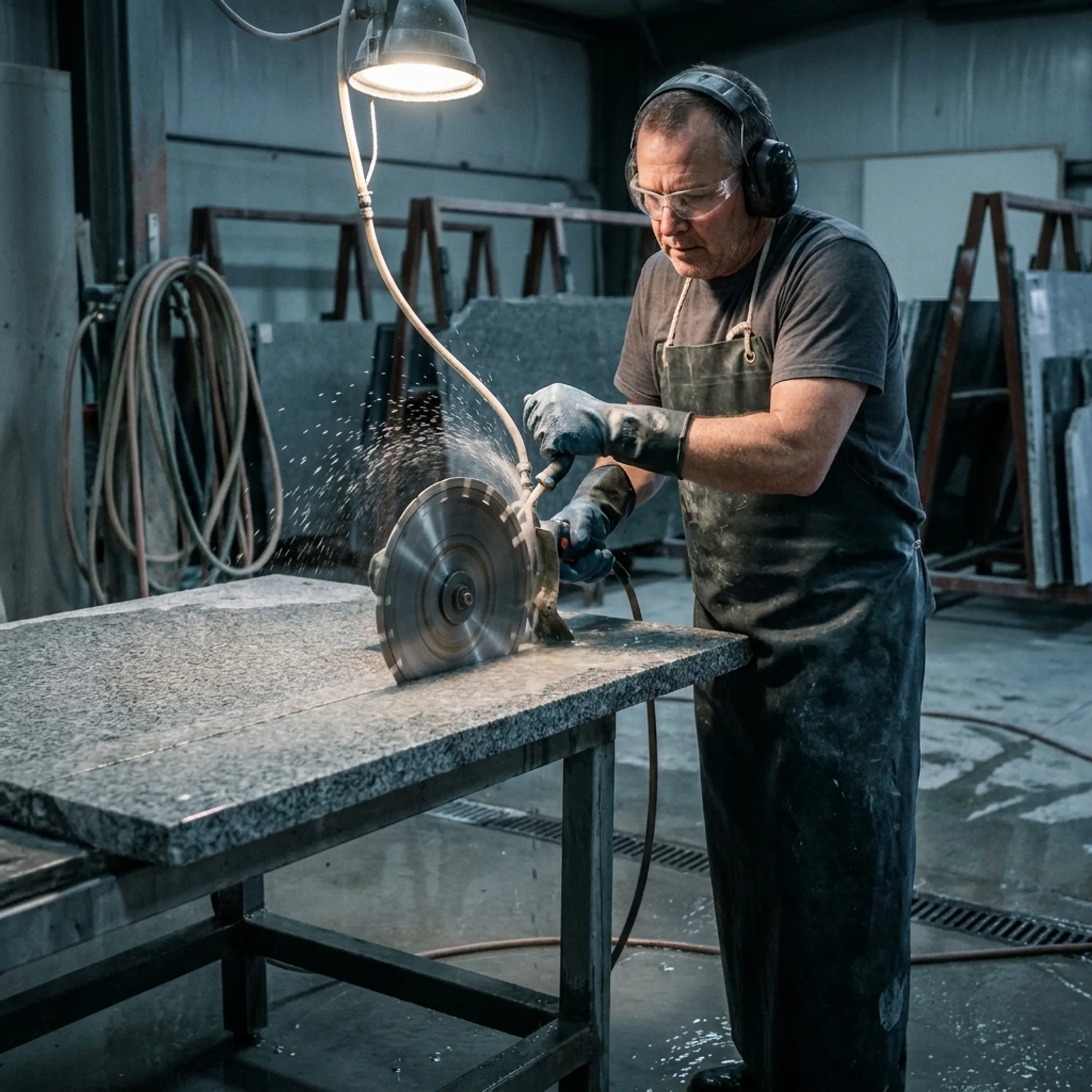 Stone and countertop fabrication