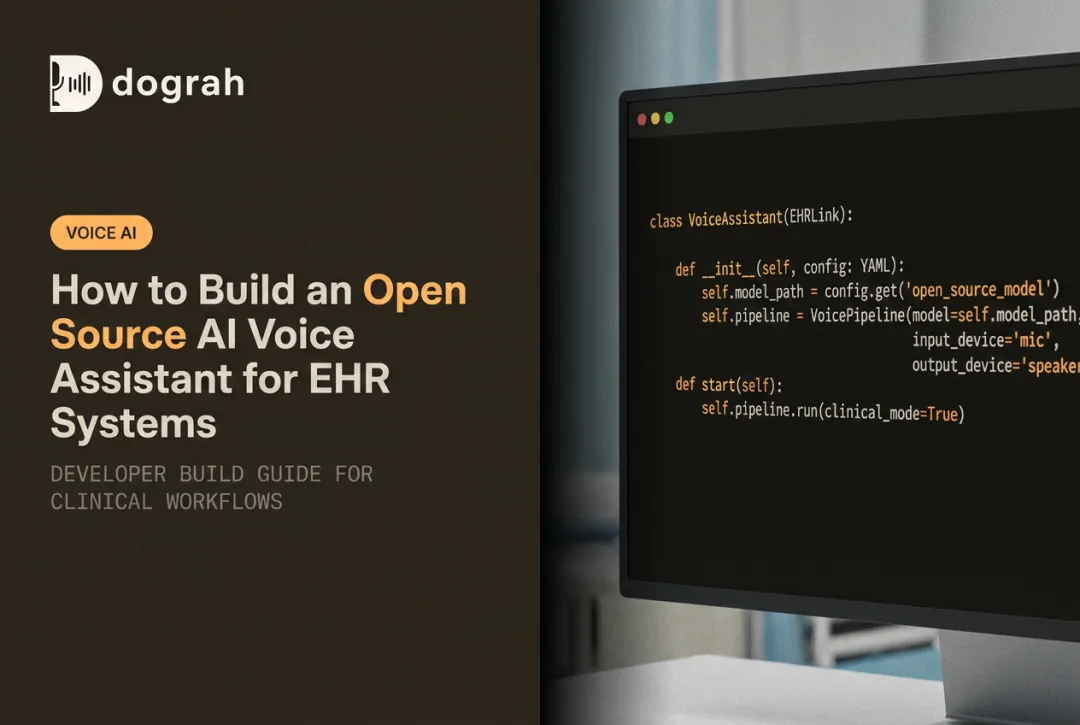 How to Build an Open Source AI Voice Assistant for EHR Systems