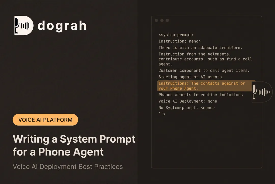 Writing a System Prompt for a Phone Agent