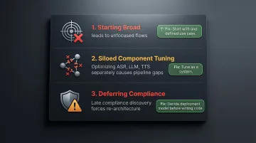 Three most common AI voice assistant build mistakes and how to avoid them