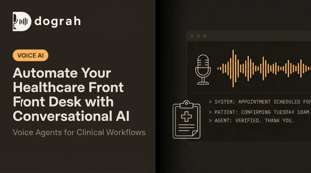 Automate Your Healthcare Front Desk with Conversational AI