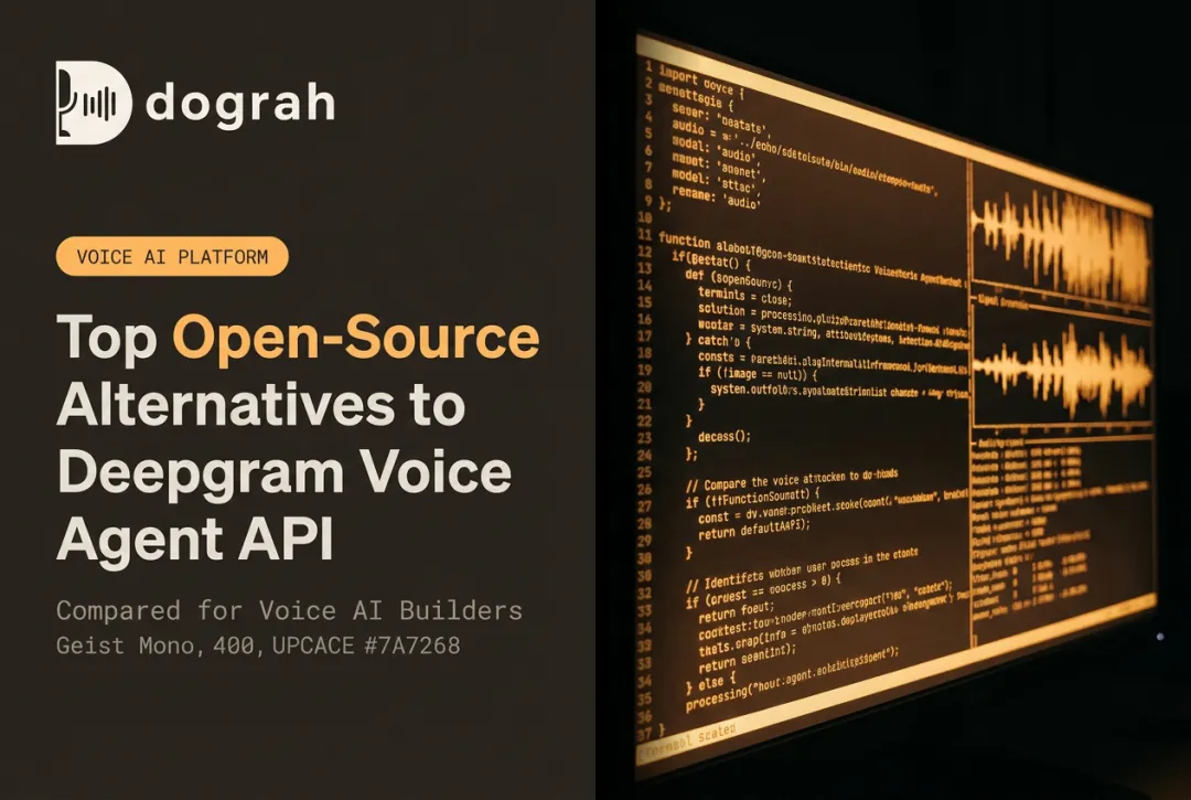 Top Open-Source Alternatives to Deepgram Voice Agent API