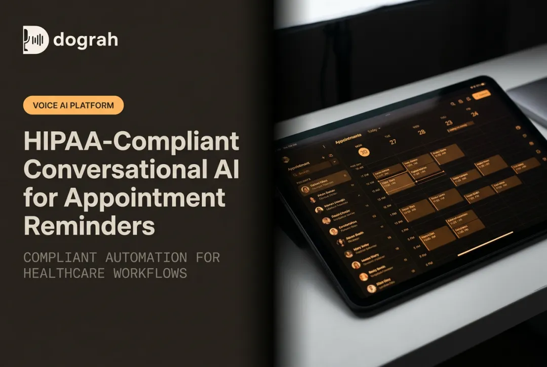 HIPAA-Compliant Conversational AI for Appointment Reminders