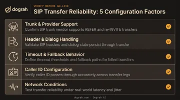 Five key factors affecting SIP call transfer reliability checklist