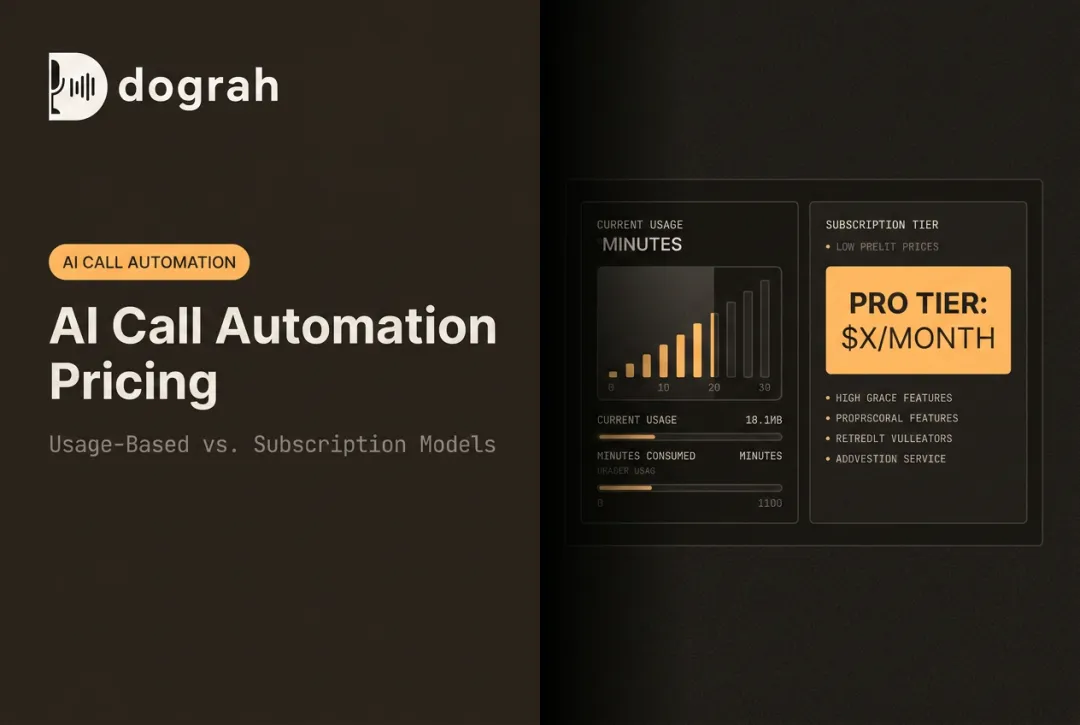AI Call Automation Pricing: Usage-Based vs. Subscription Models