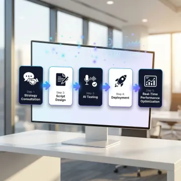Step-by-step AI voice agent deployment process for lead generation