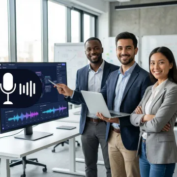 AI voice agent development workflow process with engineers building and testing conversational AI