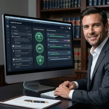 HIPAA-compliant AI voice agent dashboard for law firm client intake