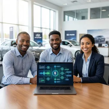 Dograh AI team deploying voice agent workflow for an auto dealership