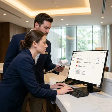 AI voice agent assisting hospitality bookings