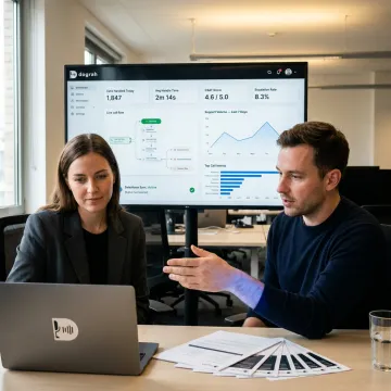 Retail voice automation dashboard and support workflow