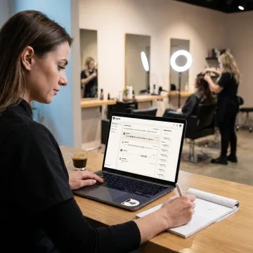 AI voice agent handling salon appointment calls