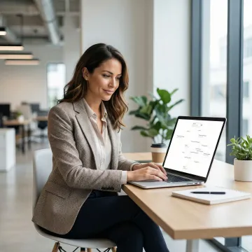 AI voice agent workflow setup process on a laptop screen for roofing business