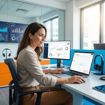AI voice agent workflow setup process for a call center team