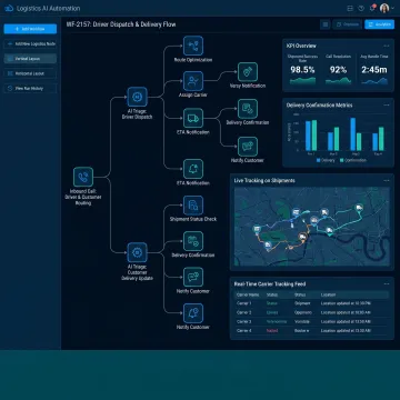 Logistics voice automation dashboard