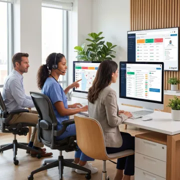 Healthcare AI voice workflow interface