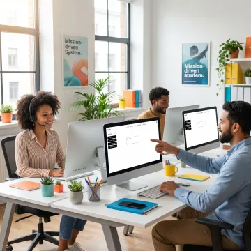 Nonprofit team using AI voice automation tools