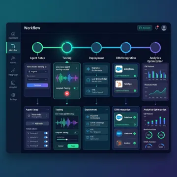 AI voice agent deployment process