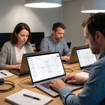 Team building custom AI voice bot workflows